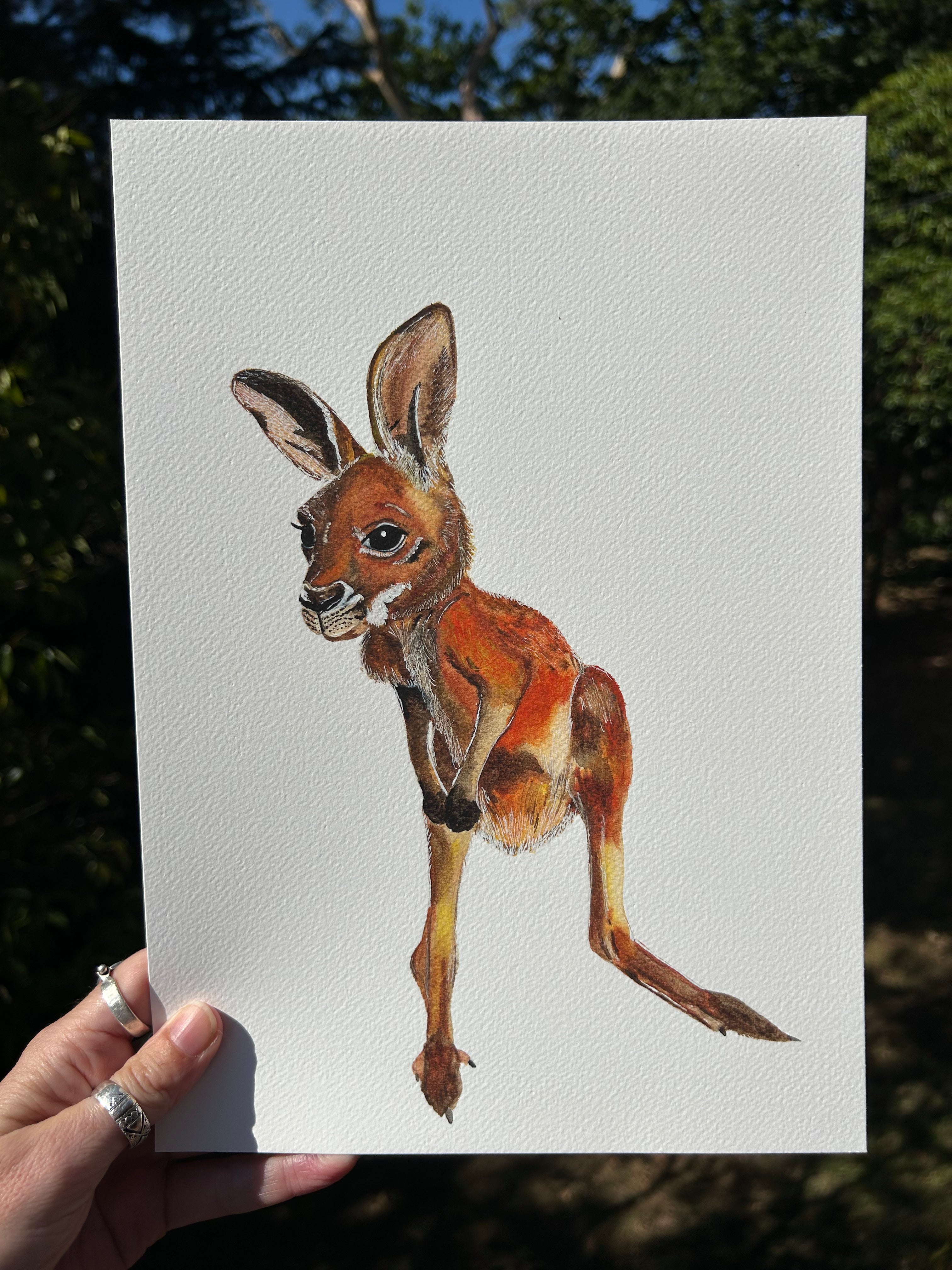 'Milly' kangaroo prints