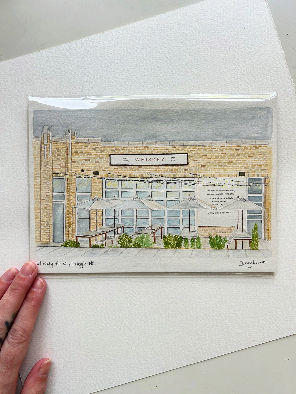 Custom watercolour first date, first home, wedding venue, anniversary painting